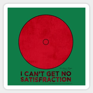 No Satisfraction • Montessori Method • Red Fraction Circle Sticker